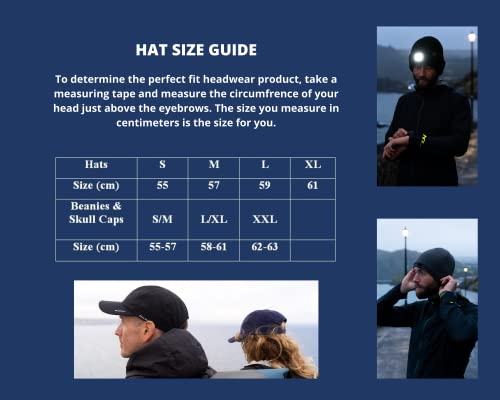 SEALSKINZ Unisex Waterproof All Weather Head Gaitor,Black,L/XL