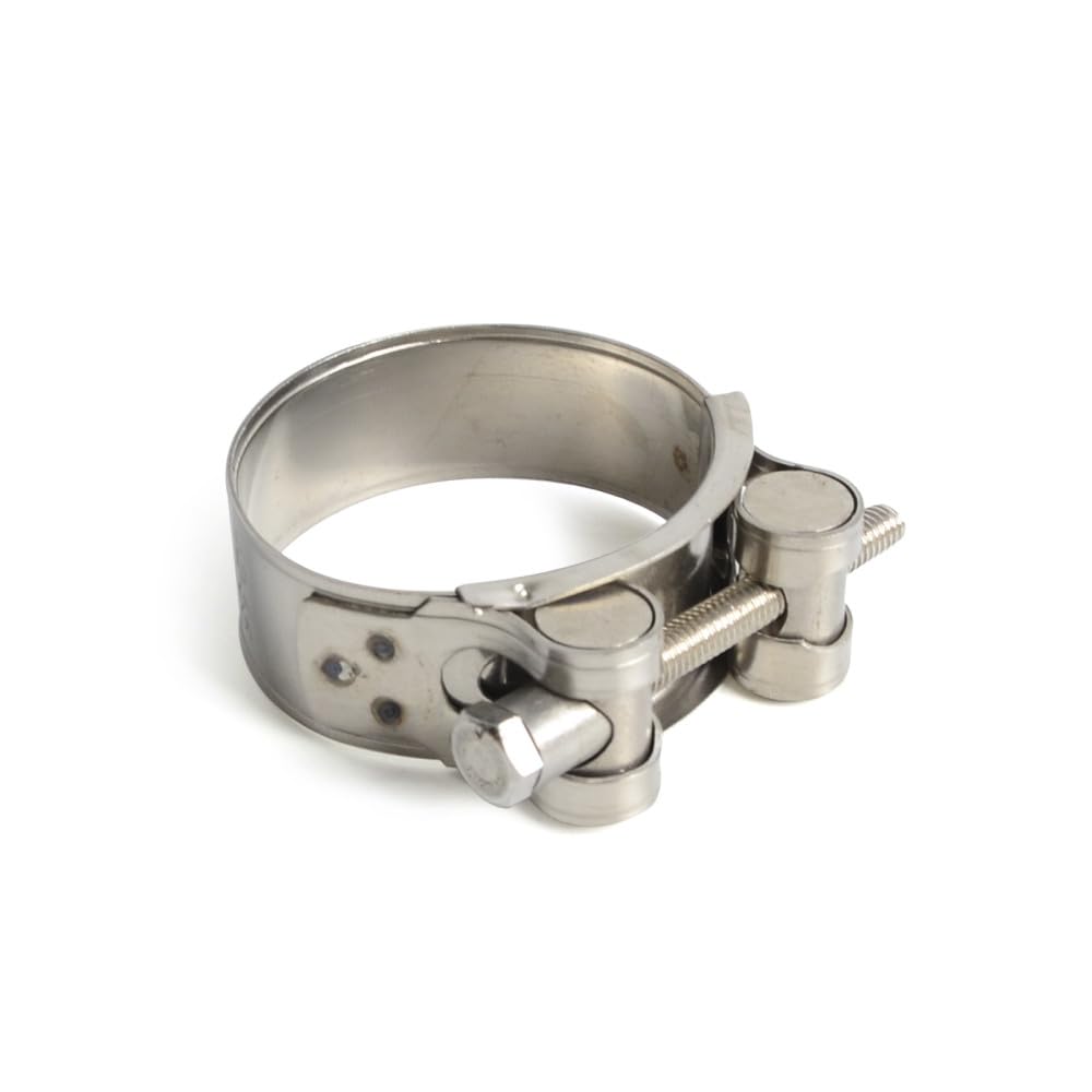 Pince de serrage d'échappement de 31 mm à 62 mm, colliers de serrage en acier inoxydable pour tuyau d'échappement moyen, connexion d'installation de joint fixe, 44,47 mm