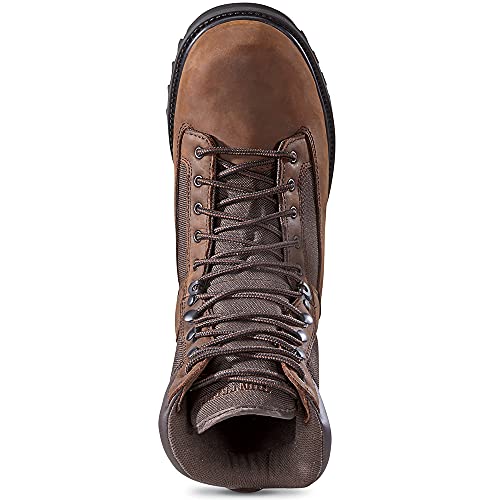 Huntrite Men's Insulated Waterproof Hunting Boots Non-Slip Shoes, 800-Gram, Brown, 11D (Medium) #TOP4