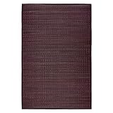  United - Tapis en jonc de mer Marron/Violet 70x110