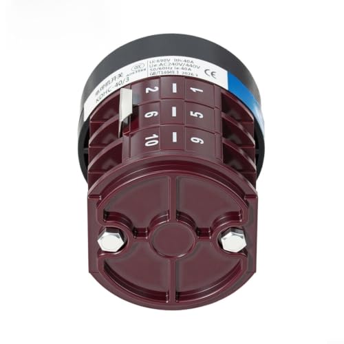 Conmutador tripolar KDHC-40 de 40A y 690V para soldadoras con tres etapas 8