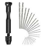 Material de alta calidad: las brocas mini Twist están hechas de aleación de aluminio, mandril de precisión, rápido y duradero.