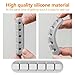 Desk Accessories for Charging Organizer - 5 Packs Grey Computer Desk Accessories and Adhesive Cord Organizer for Cable Holder Cleans Up Messy Wires at Home, Car and Office (7-5-3-1-1 Slots)