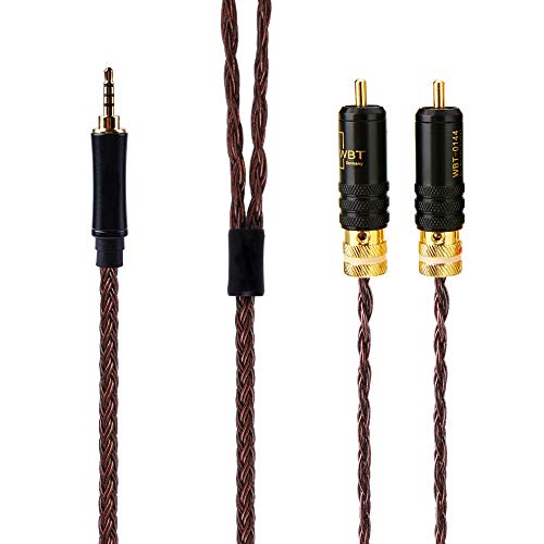 HiFi Cable with 2.5mm TRRS Balanced Male to 2RCA Male Hi-end for Astell&Kern AK100II, AK120II, AK240, AK380, AK320, DP-X1A, FIIO X5III, XDP-300R, iBasso DX200, KANN Pcocc Silver Plated Cable HiFi Cable with 2.5mm TRRS Balanced Male to 2RCA Male Hi-end for Astell&Kern AK100II, AK120II, AK240, AK380, AK320, DP-X1A, FIIO X5III, XDP-300R, iBasso DX200, KANN Pcocc Silver Plated Cable