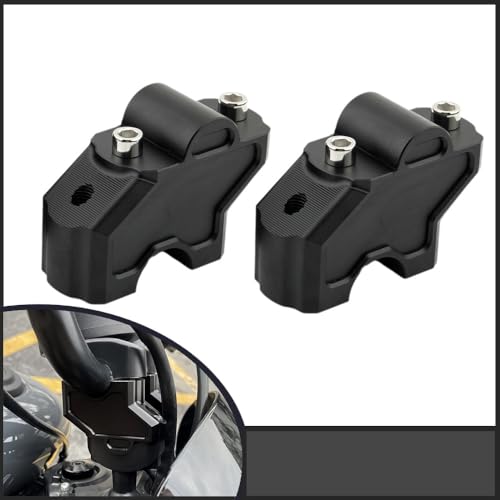 Abrazadera manillar elevador motocicleta Nightster 975 custom de aluminio 3