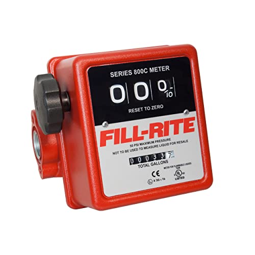 Fill-Rite 807C 3 Wheel Mechanical Meter, 5 to 20 GPM