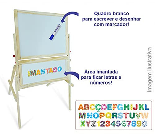 Quadro Magnetico 3 em 1, Educativo, Carimbras