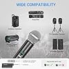 FDUCE W60 Wireless Microphone,Dynamic Lightweight UHF Microphone,Rechargeable Receiver with Volume Adjust Button,for Karaoke,Wedding,Party,Church,Lecture (200ft) #1