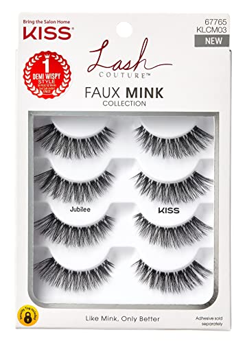 Kiss Lash Couture Faux Mink Jubilee Multi-Pack (Pack of 6)