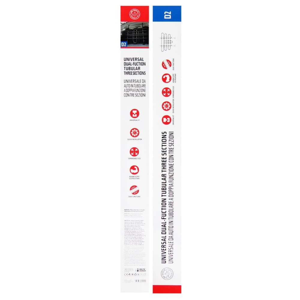 OSSO Divisorio Auto per Cani Universale, Facile da installare, Regolabile Altezza 85-128 cm, Larghezza 85-150 cm