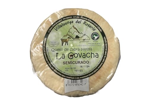 Queso semicurado de Cabra Payoya Artesano: Un viaje gustativo a la Sierra de Grazalema. La Covacha fusiona la tradición y la calidad en cada rincón de este queso excepcional. (1 QUESO 2KG APROX)