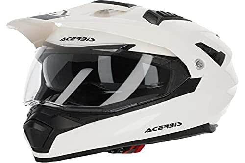 Casque motocross Acerbis Flip FS-606 blanc taille 55-56 pour quad enduro