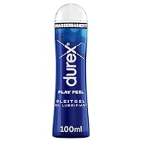 Durex Play Feel Gleitgel – Wasserbasiertes Gleitmittel für angenehme Gleitfähigkeit, sanft & pH-freundlich – 100 ml (1 x 100 ml)