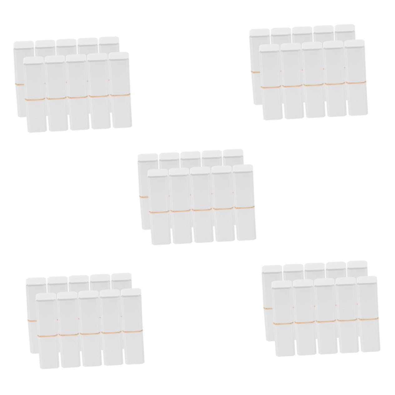 PACKOVE Tubo De Labial Recargable Para Mujeres Envases De Brillo De Labios De Contenedores Vacíos Para Maquillaje Para Y Almacenamiento De Cosméticos 10 Piezas X 5