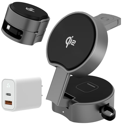 QISI CX[d B30 AC[d30WZbg ő25W 3in1 Qi2F؁biPhone/Android/Apple WatchΉb܂ݎEP[uE}[dX^h(ubN+AC[d30W)