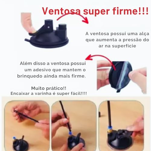 Brinquedo para Gato Varinha Interativo Com Ventosa