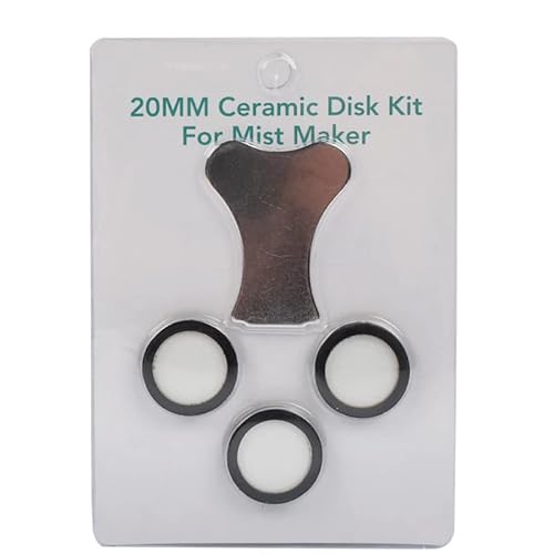 Akeydeco 20Mm Ultrasonic Halloween Mist Maker Disk Fogger Replacement Halloween Party Mist Maker Ceramics Discs For Humidifier Parts With Replacement Tool #TOP11