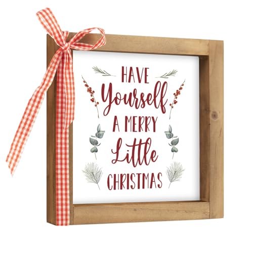 pechpell Have Yourself A Merry Little Christmas Sign, Wooden Xmas