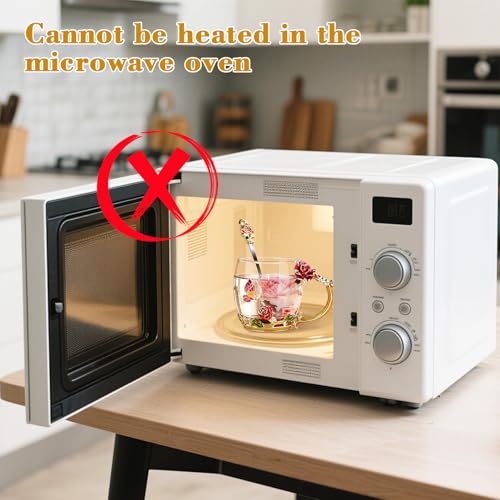 OEAGO Gifts for Mom Women Valentines Day Gifts for Her Glass Coffee Enamels Mug Best Birthday Valentine's for Girlfriend Wife Mothers Day from Daughter Son Tea Cup Stocking Stuffers Christmas #5