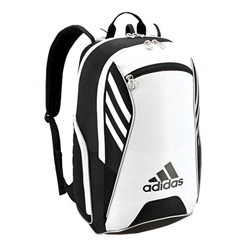 adidas Tour Tennis Racket Backpack, Black/White/Metallic Silver, One Size Sports & Outdoors