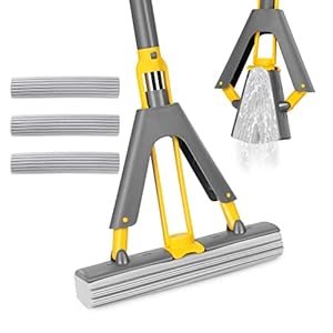 Myiosus Jaune Schwammmopp mit 3 Köpfen