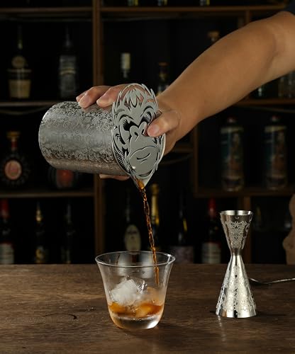 Vaso mezclador para cócteles de acero inoxidable 18oz miniatura 6