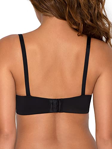 Smart & Sexy Women's Everyday Demi Push-Up Bra, Black Hue, 36C #TOP1