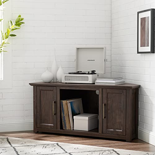 Crosley Furniture Camden TV Stand for 50+ inch TVs, Entertainment Center with Adjustable Storage Shelves, Dark Walnut - Image 9