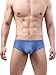 Faringoto Men's Bikini Underwear Sexy Fashion Low Waist Breathable Seamless G-string Blue