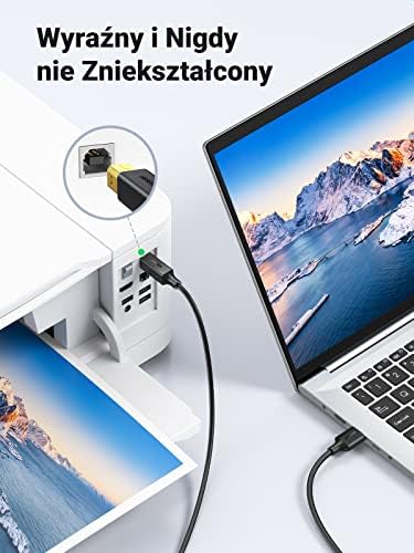 UGREEN Kabel USB 2.0 do Drukarki Kabel USB 2.0 A do USB 2.0 B do Drukarki. (1,5M)
