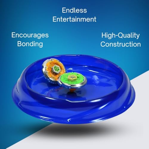Image of High-Speed Metal Gyro Battle Top Set with Launcher & Arena | 8D Spinning Battle Toy for Kids | Durable Metal + ABS | Indoor /Outdoor Action Game for Ages 6+
