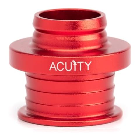ACUiTY Instruments Satin Red Aluminum Shift Boot Collar for Poco Shift Knobs, 1925-CLR-RD Cover