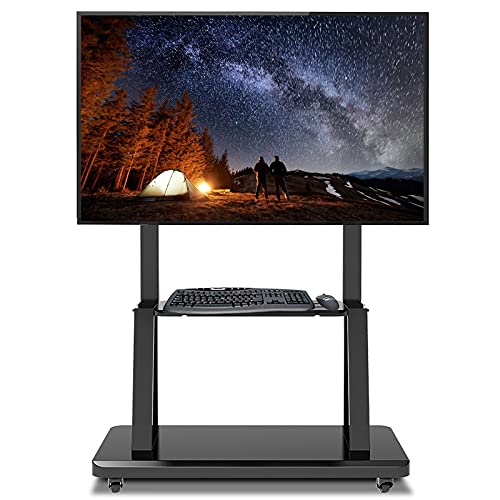 Soporte universal para TV móvil con ruedas y altura ajustable miniatura 1