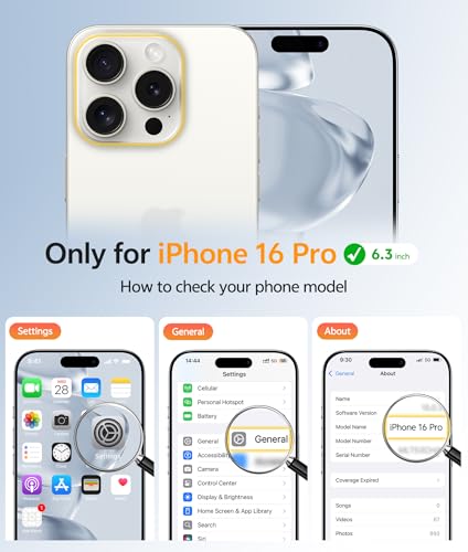 Image of FNTCASE for iPhone 16 Pro Case: [Compatible with Magsafe] Translucent Matte Magnetic Phone Cover - Military Grade Drop Protection Shockproof Protective Cases - Gray