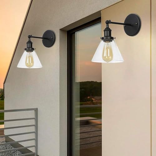 Lámpara de pared industrial para un vestíbulo acogedor y luz de noche en dormitorio 5