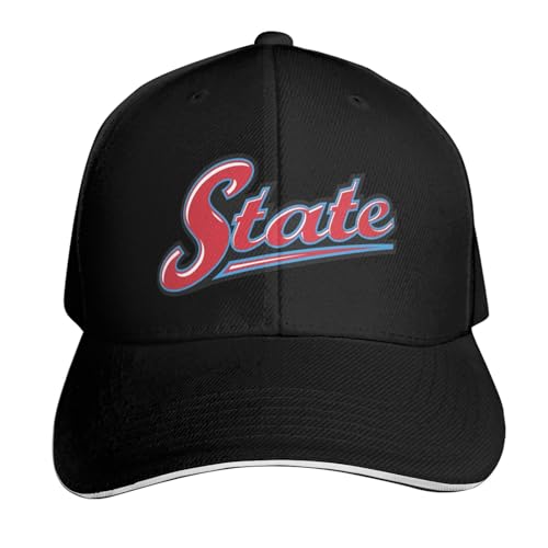 Fsugnioe Delaware State University Cap Adjustable Printed Hiphop Baseball Hat Black