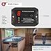 RV Propane Gas Detector, Digital Propane/LP Gas Alarm-12V DC for Motorhome Travel Trailer, Motor Coach, Truck Camper, (R501 Black)