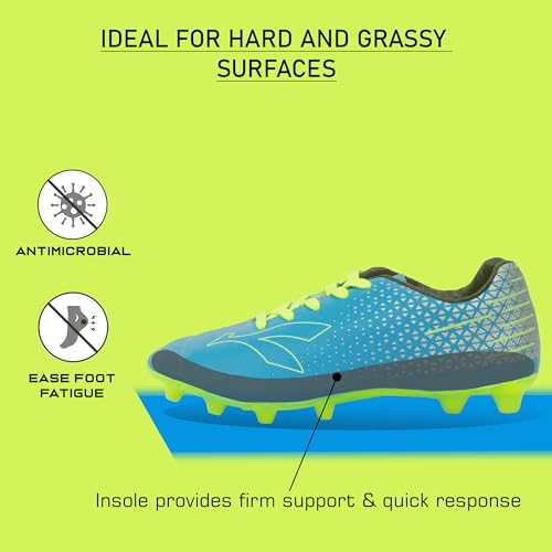Image of KONEX Storm Studded Football Shoes for Boys | Waterproof Inner Lining with Lightweight Sole & Snug Fit Technology