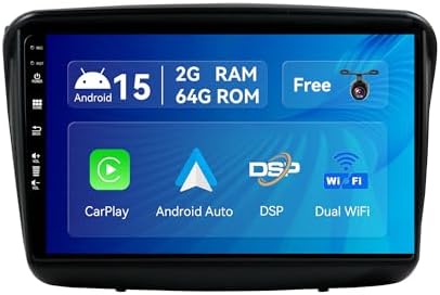 SXAUTO Android 15 IPS Car Stereo For Mitsubishi Pajero Sport 2 L200 (2008-2016) - 2G+64G - Wireless CarPlay/Android Auto - Rear Camera - 9 Inch 2 Din DAB Steering Wheel Fast-boot DSP Bluetooth WIFI