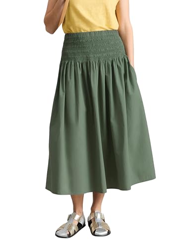 Jupe midi froncée confortable pour valoriser la silhouette en taille 44