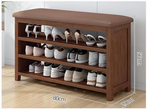Meuble à chaussures avec tabouret intégré pour entrée confortable - 3