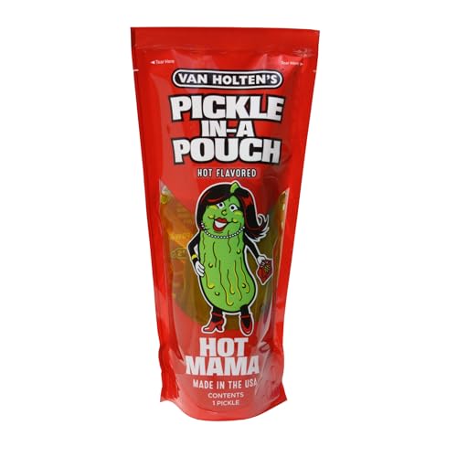 Van Holten's Pickles - Pickle-In-A-Pouch - Hot Mama, 12 Pack