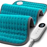 GGUTOBB Heating Pad for Back Pain Relief, Gifts for Women, Mom, Men, Dad, Valentines Day, Mothers Day, Christmas, Heat Pads for Cramps, Shoulder, Waist, Abdomen, XL 12"x24" Heat Pad Machine Washable