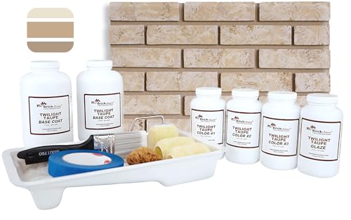 Brick-Anew All-in-One Brick Fireplace Paint Kit – Easy DIY Makeover for a Natural