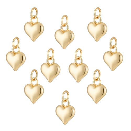 Pendentifs cœur plaqué or 18k pour créer un cadeau unique de fête des mères