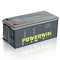 POWERWIN BT200 12V 200Ah LiFePO4 Deep Cycle Battery – 100A BMS ?15,000 Cycles ?Solar, RV, Off-Grid & Marine ?Trolling Motor & Home Energy Storage