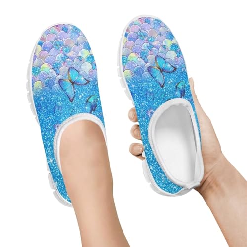 Unisex Slip On Flats Shoes for Boys Girls,Kids Lightweight Elastic Tennis Shoe Comfortable Running Walking Sneaker3