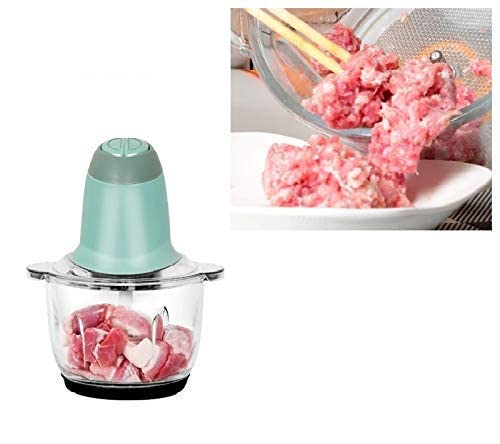 tgopit Meat Grinder Electric Food Chopper Multifunction Household Electric Small Meat Filling Broken Vegetables Stir Garlic Chop Cooking Machine-300W