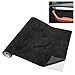 Umllpet Mikrofaserstoff Selbstklebend - 40x200cm Dachhimmel Stoff Selbstklebend, Stretch Wildleder Optik Kunstleder, Dehnbar Stoff Velours f&uuml;r Autositz M&ouml;bel DIY Schublade Reparatur (Schwarz)