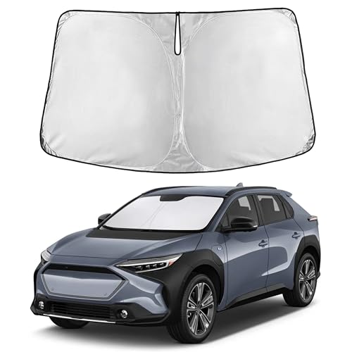 Image of EcoNour Windshield Sunshade Compatible for Subaru Solterra 2023 2024 2025, Sun Visor for Front Windshield & Window Sun Shade Cover, UV Heat Blocker & Protector, Car Accessories
